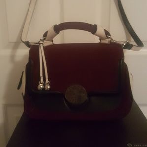 NWT Zara Basic collection suede/leather bag